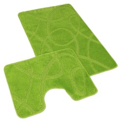 Koupelnová a WC předložka elipsy zelené