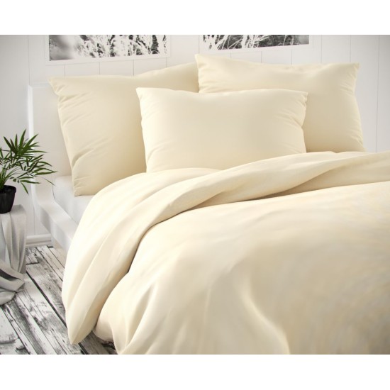 Saténové francouzské povlečení LUXURY COLLECTION 1+2, 240x200, 70x90cm smetanové Saténové francouzské povlečení LUXURY COLLECTION 1+2, 240x200, 70x90cm smetanové