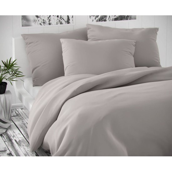 Saténové prodloužené povlečení LUXURY COLLECTION 140x220, 70x90cm světle šedé Saténové prodloužené povlečení LUXURY COLLECTION 140x220, 70x90cm světle šedé