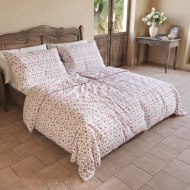 Prodloužené bavlněné povlečení PROVENCE COLLECTION 140x220, 70x90cm VIOLETA fialová