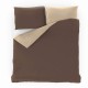 Saténové francouzské povlečení LUXURY COLLECTION 1+2, 240x200, 70x90cm tmavě hnědé / béžové Saténové francouzské povlečení LUXURY COLLECTION 1+2, 240x200, 70x90cm tmavě hnědé / béžové