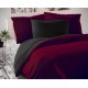 Saténové francouzské prodloužené povlečení LUXURY COLLECTION 1+2, 240x220, 70x90cm vínové / černé Saténové francouzské prodloužené povlečení LUXURY COLLECTION 1+2, 240x220, 70x90cm vínové / černé