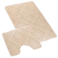 Koupelnová a WC předložka paprsky smetanové