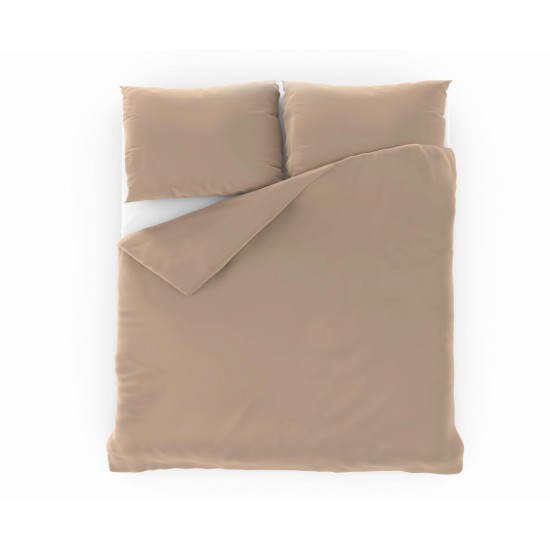 Francouzské jednobarevné bavlněné povlečení 200x200, 70x90cm béžové Francouzské jednobarevné bavlněné povlečení 200x200, 70x90cm béžové