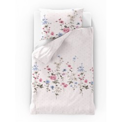 Klasické ložní bavlněné povlečení DELUX 140x200, 70x90cm LOUKA růžová
