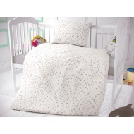 Bavlněné povlečení do dětské postýlky Astra bílá