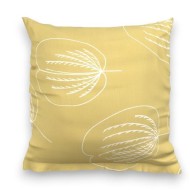 Povlak na polštář hladká bavlna DELUX GRACE žlutá