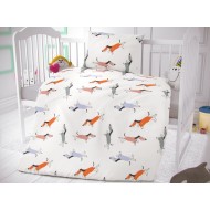 Bavlněné povlečení do dětské postýlky Doggy