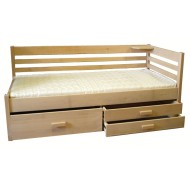 Jednolůžková postel z masivu Gaia