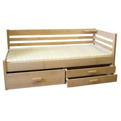 Jednolůžková postel z masivu Gaia