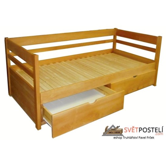 Luxusní set - Rozkládací postel z masivu Monika + 2x matrace Dubai Luxusní set - Rozkládací postel z masivu Monika + 2x matrace Dubai
