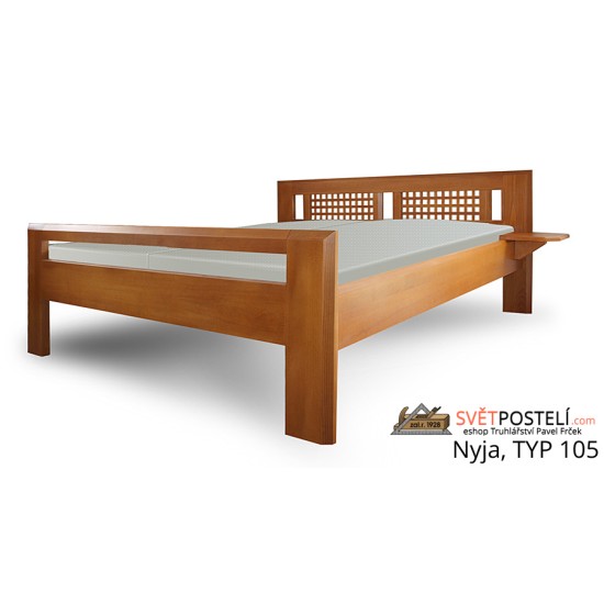 Postel z masivu Nyja, typ 105 Postel z masivu Nyja, typ 105